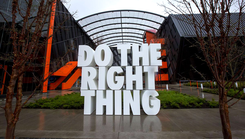 A giant sculpture at the Nike headquarters in Beaverton, Oregon. Natalie Behring/Getty Images