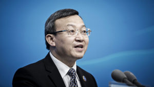 China's Vice Minister of Commerce Wang Shouwen Speaks At News Conference. FOTO: BLOOMBERG