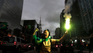 Así estalló San Pablo al conocerse la victoria de Jair Bolsonaro en las elecciones de Brasil. Foto: Infobae