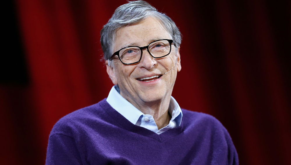 Bill Gates speaks during the Lin-Manuel Miranda In conversation with Bill & Melinda Gates panel at Hunter College on February 13, 2018 in New York City. John Lamparski | Getty Images