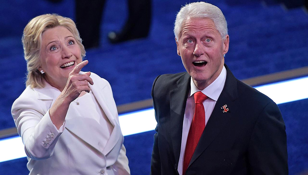 A new play, called “Hillary and Clinton,” is expected to open on Broadway in April. The play is set in New Hampshire during the 2008 Democratic primaries. (BRENDAN SMIALOWSKI/AFP/Getty Images)