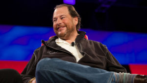 Salesforce’s Marc Benioff on Twitter acquisition talks: We look at everything, and usually pass. Photo: Asa Mathat