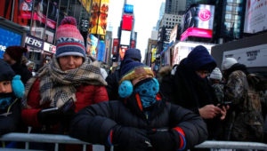 El Square Garden es el lugar tradicional de Estados Unidos para esperar el Año Nuevo. (AFP)