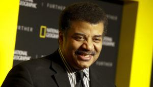 Neil deGrasse Tyson attends the National Geographic 2017 "Further Front" network upfront at Jazz at Lincoln Center's Frederick P. Rose Hall on Wednesday, April 19, 2017, in New York. (Photo by Andy Kropa/Invision/AP)