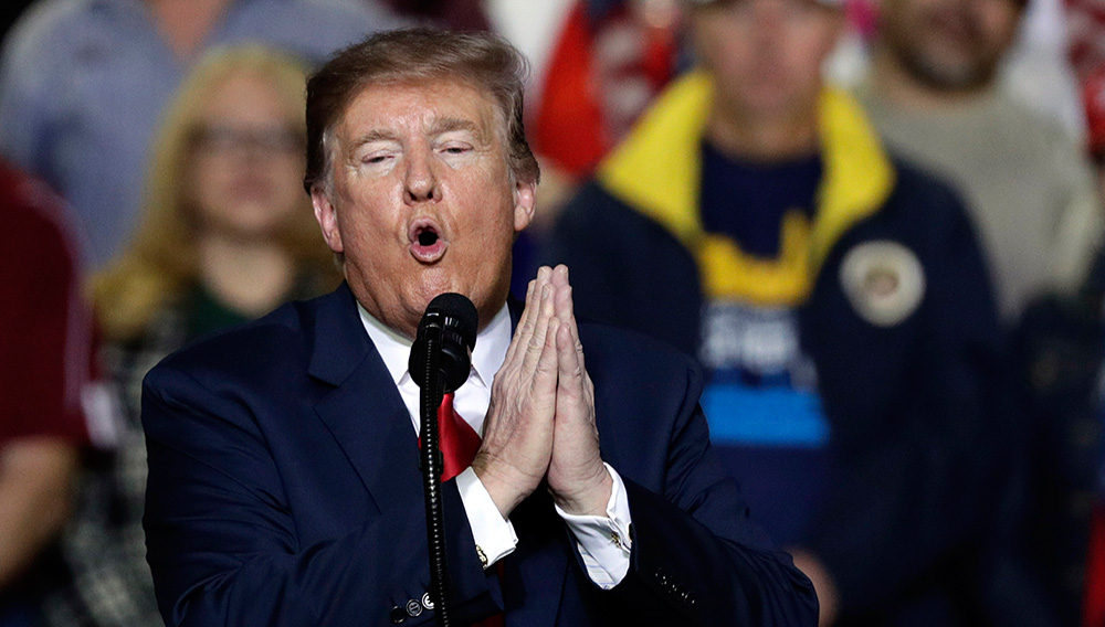 In this Feb. 11, 2019, President Donald Trump speaks during a rally at the El Paso County Coliseum in El Paso, Texas. (Eric Gay/Associated Press)