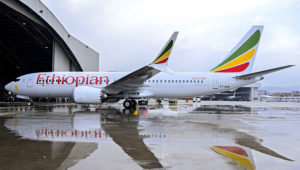 Avión de Ethiopian Airlines estacionado en un aeropuerto. Foto: EFE
