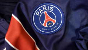 Une détail du maillot du Paris Saint-Germain. Franck Fife/AFP/Getty Images