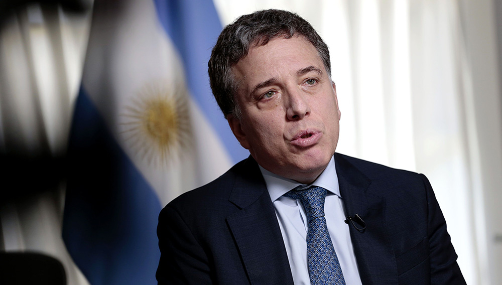 El ministro de Hacienda de Argentina, Nicolás Dujovne, durante una rueda de prensa en la sede del ministerio en Buenos Aires. | Bloomberg Latam