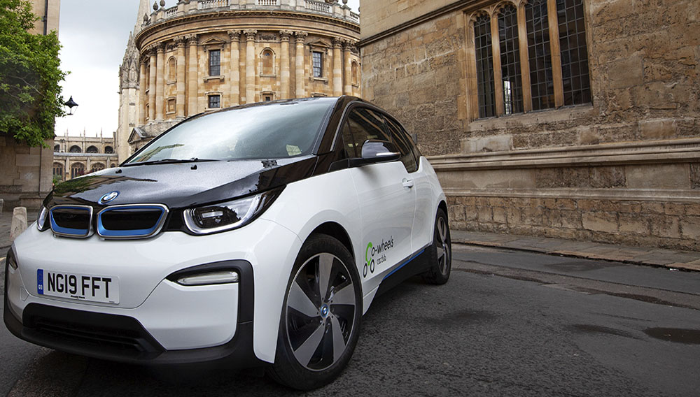 Co-wheels Car Club has added the 100% electric BMW i3 4-door hatchbacks which are based at 10 locations across the city. | Photo: www.co-wheels.org.uk