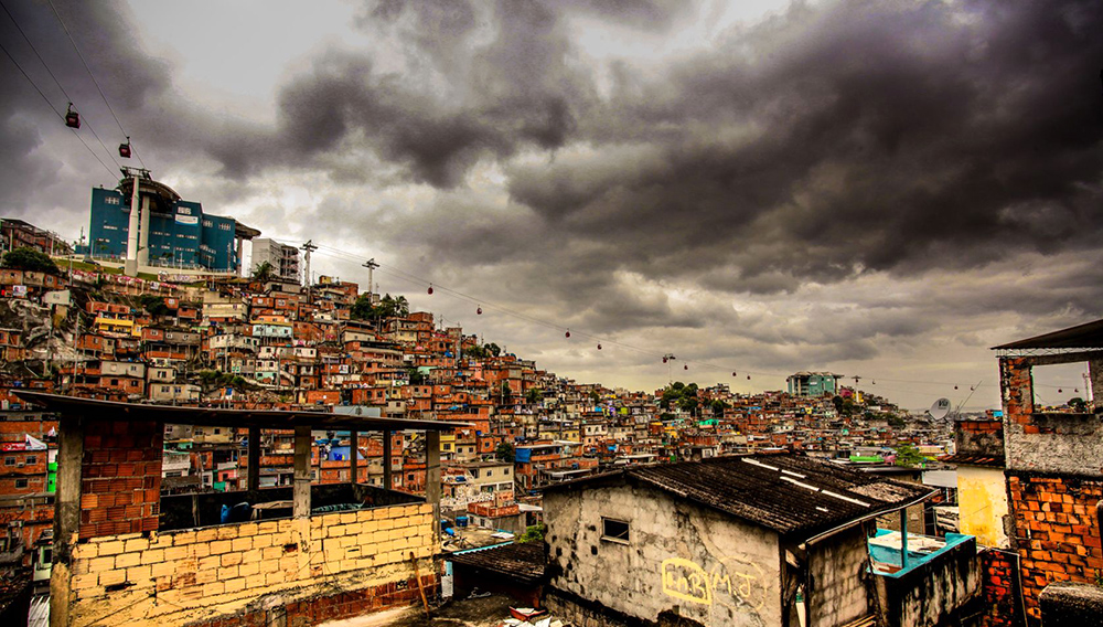 Favela da grota, uma das comunidades do complexo do Alemao. Foto: Bruno Itan