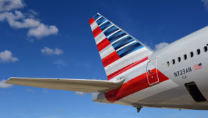 Parte posterior de un avión de la aerolínea estadounidense American Airlines. Foto: American Airlines.