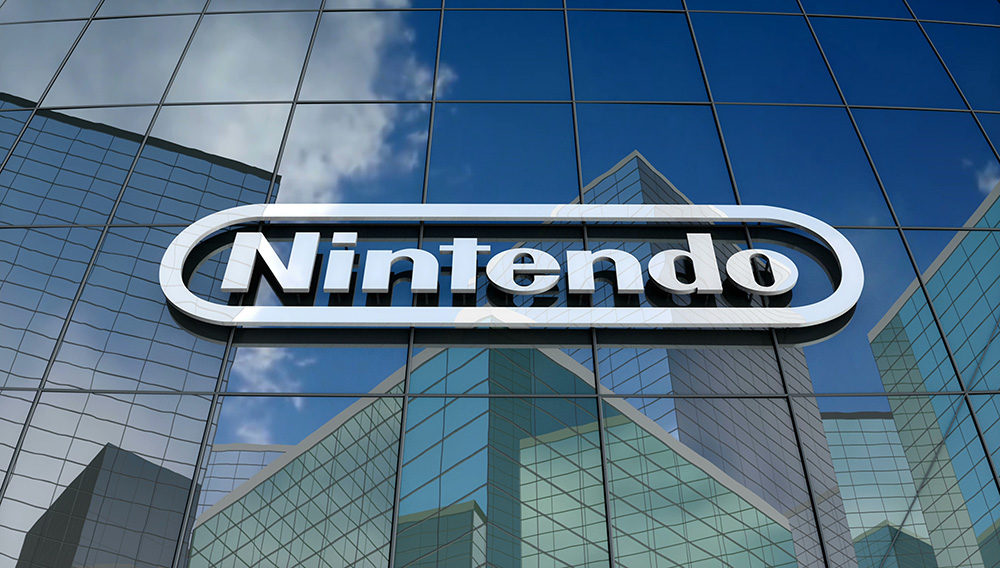 Nintendo Co., Ltd. Logo On Glass Building. | pond5.com