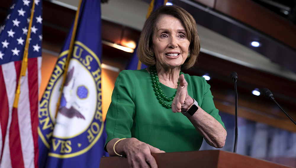 House Democratic Leader Nancy Pelosi of California, meets with reporters at her weekly news conference on Capitol Hill in Washington, Thursday, Dec. 6, 2018. (AP Photo/J. Scott Applewhite)
