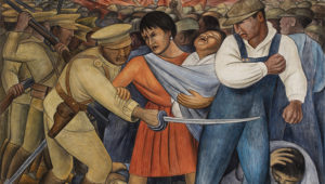 Diego Rivera, The Uprising (1931). © 2019 Banco de México–Rivera–Kahlo/ARS. Reproduction authorized by the National Institute of Fine Arts and Literature (INBAL), 2019.