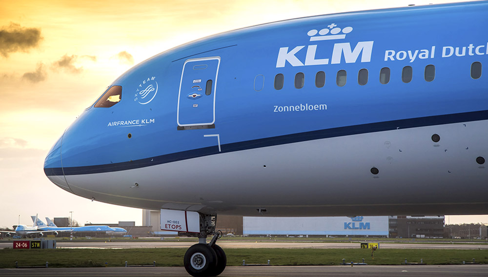 Avión de KLM. Photo: Andres Bolkenbaas