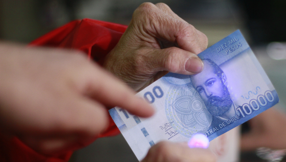 Billete de 10.000 pesos chilenos. Foto: Internet