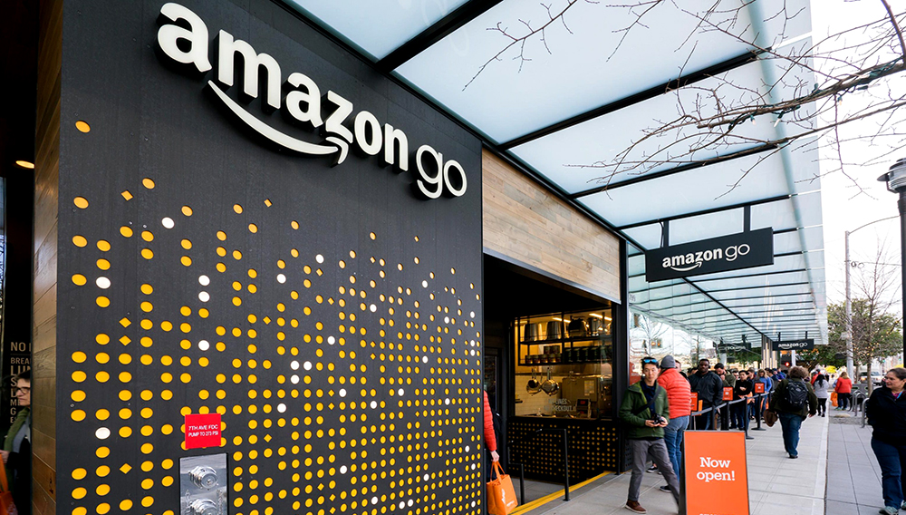 An Amazon Go shop in Seattle, Washington. Credit: Rex Features