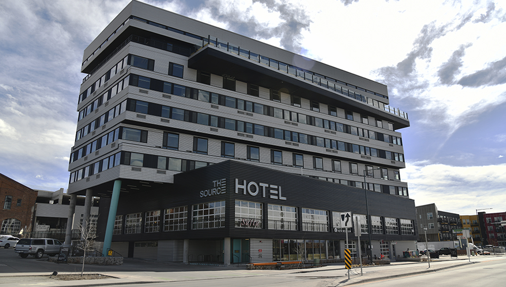 The Source Hotel of the River North Art District in Denver, Colorado on Wednesday. March 25, 2020. Photo: Hyoung Chang/The Denver Post.