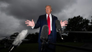 President Donald Trump speaks with reporters before walking to Marine One on the South Lawn of the White House, July 31, 2020, in Washington. | Photo: Associated Press
