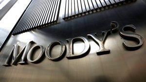 The Moody's logo at its headquarters in New York. | Photo: Reuters