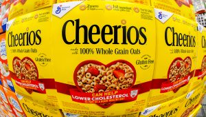 This is a display of General Mills Cheerios cereal at a Costco Warehouse in Homestead, Pa, on Thursday, May 14, 2020. (AP Photo/Gene J. Puskar)