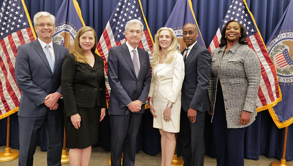 Members of the Board of Governors of the Federal Reserve System after swearing in ceremony on May 23, 2022. | PHOTO: @federalreserve