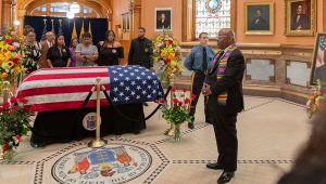 The first of a three day Celebration of life events honoring the late Lieutenant Governor Sheila Oliver, who will lie in state in the Rotunda of the Executive State House in the State Capitol, Thursday August 10th, 2023. (Rich Hundley III/Governor’s office)