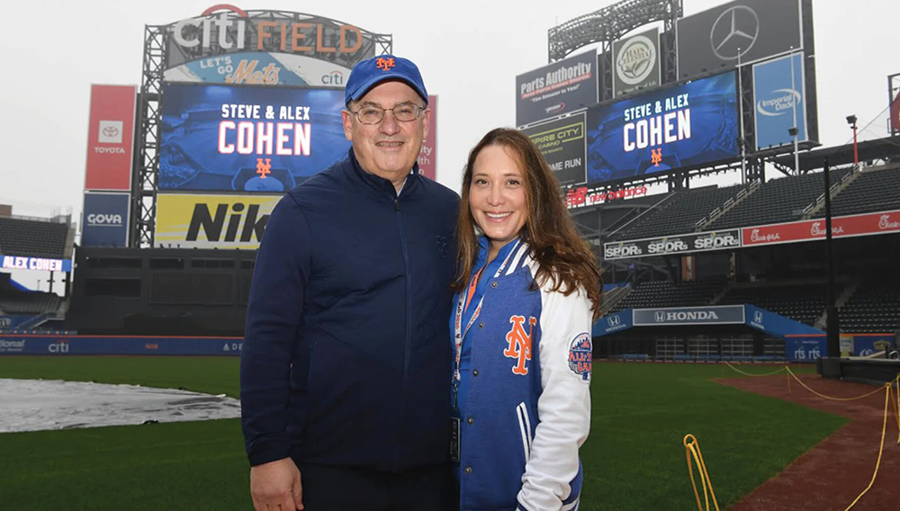 PHOTO: Mets owner Steve Cohen and his wife Alex at Citi Field. / Courtesy of New York Mets.