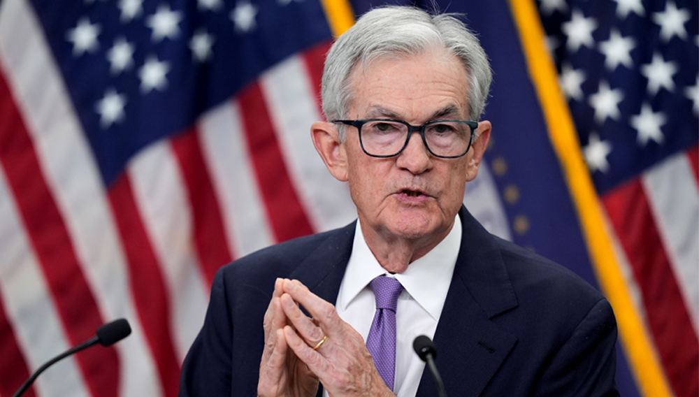 Federal Reserve Chairman Jerome Powell speaks at a news conference after the Federal Open Market Committee meeting Wednesday, Oct. 29, 2025, at the Federal Reserve Board Building in Washington. (AP Photo/Manuel Balce Ceneta)