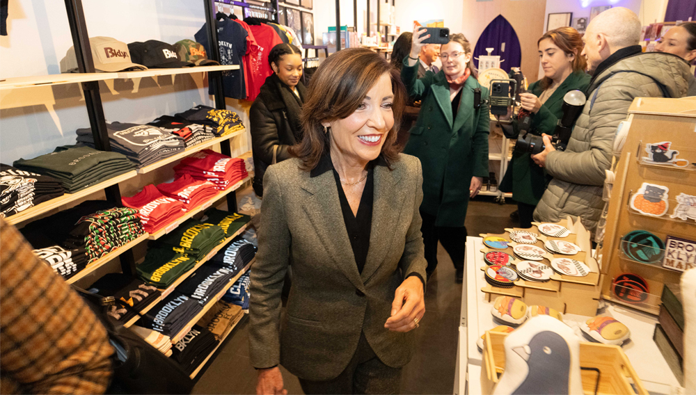 Governor Kathy Hochul visits Brooklyn Made store to highlight progress in combating retail theft. | Don Pollard/NYS Office of Governor Hochul.