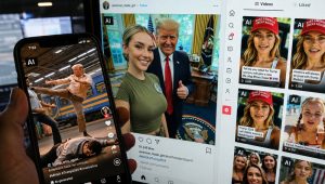 Researchers are warning against AI influencers that seek to influence US voters. © Chris Delmas, AFP