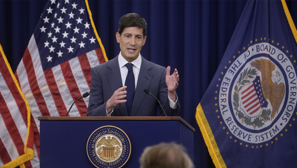 Federal Reserve Chairman Kevin Warsh speaks during a news conference following the Federal Open Market Committee meeting, Wednesday, June 17, 2025, in Washington. (AP Photo/Rod Lamkey, Jr.)