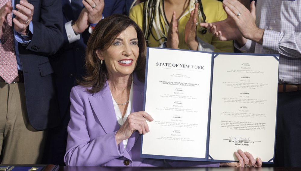 Albany, NY - Governor Kathy Hochul highlights major budget win on Affordability Agenda. (Mike Groll/Office of Governor Kathy Hochul)