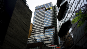 The building at 235 East 42nd Street is seen Tuesday, July 7, 2026, in New York. (AP Photo/Angelina Katsanis)